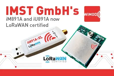 iM891A radio module and iU891A dongle receive LoRaWAN® certification
