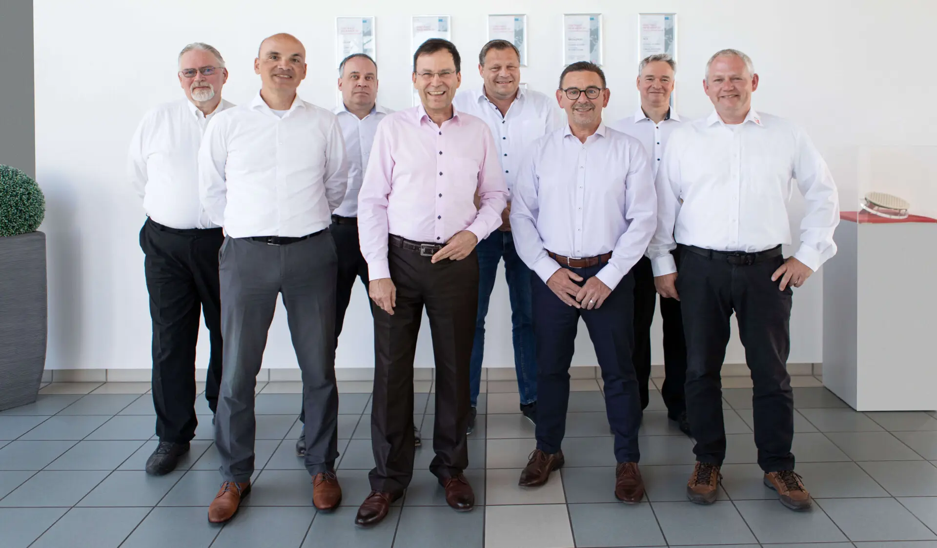 From left to right: Johannes Borkes, R&uuml;diger Follmann, Frank Henkel, Peter Waldow, Heinz Syrzisko, Arnd Neborg, Matthias Geissler, Jens Lerner.